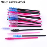 Makeup Set - Eyelash Extension Disposable Eyebrow brush Mascara Wand Applicator Spoolers Eye Lashes Cosmetic Brushes Set makeup tools