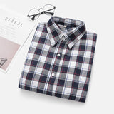 Women Shirt - 2020 Women Blouses Brand New Excellent Quality Flannel Red Plaid Shirt Women Cotton Casual Long Sleeve Shirt Tops Lady Clothes