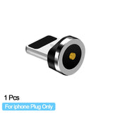 Adapters - Round Magnetic Cable plug Type C Micro USB C 8 pin Plugs Fast Charging Adapter Phone Microusb Type-C Magnet Charger Plug