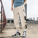 Pants Men - Ribbons Harem Joggers Men Cargo Pants Streetwear 2020 Hip Hop Casual Pockets Track Pants Male Harajuku Fashion Trousers