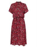 Women Dresses - Leopard Print Shirt Dress Women Casual Midi Holiday Summer Dress Female A-line Loose Women Beach Dress Vestidos