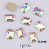 Nail Art - 20pcs Crystals Nail Diamond Stone Strass AB Glass Rhinestones For 3D Nails Art Decorations Supplies Jewelry