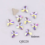 Nail Art - 20pcs Crystals Nail Diamond Stone Strass AB Glass Rhinestones For 3D Nails Art Decorations Supplies Jewelry