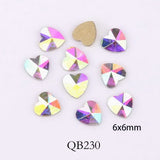 Nail Art - 20pcs Crystals Nail Diamond Stone Strass AB Glass Rhinestones For 3D Nails Art Decorations Supplies Jewelry