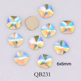 Nail Art - 20pcs Crystals Nail Diamond Stone Strass AB Glass Rhinestones For 3D Nails Art Decorations Supplies Jewelry