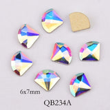 Nail Art - 20pcs Crystals Nail Diamond Stone Strass AB Glass Rhinestones For 3D Nails Art Decorations Supplies Jewelry