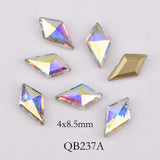 Nail Art - 20pcs Crystals Nail Diamond Stone Strass AB Glass Rhinestones For 3D Nails Art Decorations Supplies Jewelry