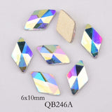 Nail Art - 20pcs Crystals Nail Diamond Stone Strass AB Glass Rhinestones For 3D Nails Art Decorations Supplies Jewelry