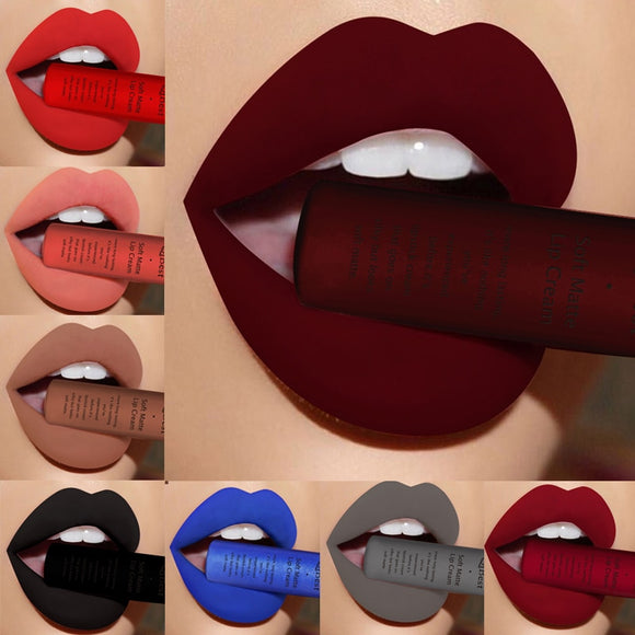 Makeup Set - 34 Colors Waterproof Matte Nude Lipstick Lipkit Pigment Dark Red Black Long Lasting Lip Gloss Women Makeup Lipgloss