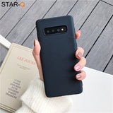 Back Cover - candy color silicone phone case for samsung galaxy note 10 9 8 s10 s10e s9 s8 s20 plus e galaxi matte soft tpu back cover cases