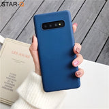 Back Cover - candy color silicone phone case for samsung galaxy note 10 9 8 s10 s10e s9 s8 s20 plus e galaxi matte soft tpu back cover cases
