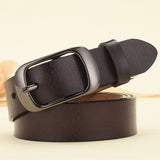 Belt - New Women Genuine Leather Belt For Female Strap Casual All-match Ladies Adjustable Belts Designer High Quality Brand