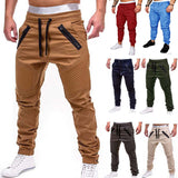 Pants Men - Casual Joggers Pants Solid Thin Cargo Sweatpants Male Multi-pocket Trousers New Men's Sportswear Hip Hop Harem Pencil Pants