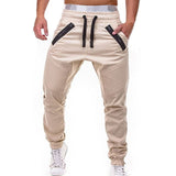 Pants Men - Casual Joggers Pants Solid Thin Cargo Sweatpants Male Multi-pocket Trousers New Men's Sportswear Hip Hop Harem Pencil Pants