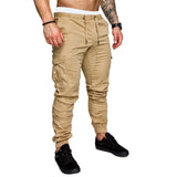 Pants Men - Casual Joggers Pants Solid Thin Cargo Sweatpants Male Multi-pocket Trousers New Men's Sportswear Hip Hop Harem Pencil Pants