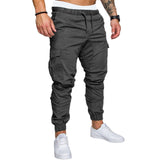 Pants Men - Casual Joggers Pants Solid Thin Cargo Sweatpants Male Multi-pocket Trousers New Men's Sportswear Hip Hop Harem Pencil Pants