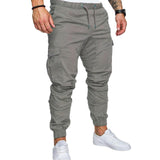 Pants Men - Casual Joggers Pants Solid Thin Cargo Sweatpants Male Multi-pocket Trousers New Men's Sportswear Hip Hop Harem Pencil Pants