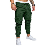 Pants Men - Casual Joggers Pants Solid Thin Cargo Sweatpants Male Multi-pocket Trousers New Men's Sportswear Hip Hop Harem Pencil Pants