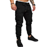 Pants Men - Casual Joggers Pants Solid Thin Cargo Sweatpants Male Multi-pocket Trousers New Men's Sportswear Hip Hop Harem Pencil Pants