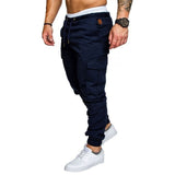 Pants Men - Casual Joggers Pants Solid Thin Cargo Sweatpants Male Multi-pocket Trousers New Men's Sportswear Hip Hop Harem Pencil Pants