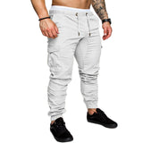 Pants Men - Casual Joggers Pants Solid Thin Cargo Sweatpants Male Multi-pocket Trousers New Men's Sportswear Hip Hop Harem Pencil Pants