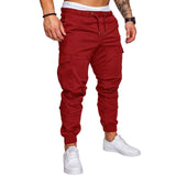 Pants Men - Casual Joggers Pants Solid Thin Cargo Sweatpants Male Multi-pocket Trousers New Men's Sportswear Hip Hop Harem Pencil Pants