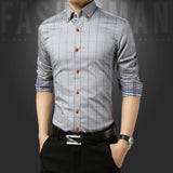 Shirt Men - Casual Social Formal shirt Men long Sleeve Shirt Business Slim Office Shirt male Cotton Mens Dress Shirts white 4XL 5XL