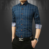 Shirt Men - Casual Social Formal shirt Men long Sleeve Shirt Business Slim Office Shirt male Cotton Mens Dress Shirts white 4XL 5XL