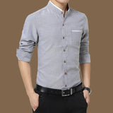 Shirt Men - Casual Social Formal shirt Men long Sleeve Shirt Business Slim Office Shirt male Cotton Mens Dress Shirts white 4XL 5XL