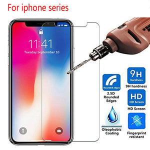 Screen Protector - Tempered Glass For iphone X XS 11 Pro Max XR 7 8 Screen Protector SE 2020 protective Glass on iphone 7 8 6s Plus X 11 Pro glass