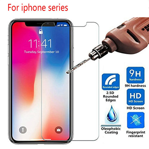 Screen Protector - Tempered Glass For iphone X XS 11 Pro Max XR 7 8 Screen Protector SE 2020 protective Glass on iphone 7 8 6s Plus X 11 Pro glass