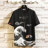 T-Shirt Men - Funny Anime Print Oversized Men T Shirt Hip-Hop Cotton T-shirt O-neck Summer Japanese Male Causal Tshirts 5XL Fashion Loose Tees