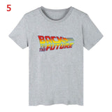 T-Shirt Men - Back To The Future Tshirt Luminous T Shirt camiseta Summer Short Sleeve T Shirts back to future Tee Tops Streetwear T-shirts 4XL