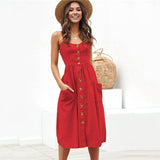 Women Dresses - New Women Print Floral Stripe Long dress Sexy V-Neck Sleevele Button Beach Casual Boho Midi Dress Plus Size 3XL vestidos