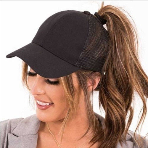 Hats - New Glitter Ponytail Baseball Caps Sequins Shining High Quality Fashion Womens Messy Bun Adjustable Snapback Hip Hop Hat
