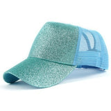 Hats - New Glitter Ponytail Baseball Caps Sequins Shining High Quality Fashion Womens Messy Bun Adjustable Snapback Hip Hop Hat