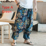Pants Men - Baggy Cotton Linen Harem Pants Men Hip-hop Women Plus Size Wide Leg Trousers Casual Vintage Long Pants Pantalones Hombre 2020