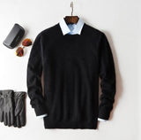 Sweater Men - Cashmere cotton sweater men 2020 autumn winter jersey Jumper Robe hombre pull pullover men o-neck Knitted sweaters