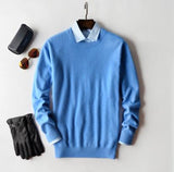 Sweater Men - Cashmere cotton sweater men 2020 autumn winter jersey Jumper Robe hombre pull pullover men o-neck Knitted sweaters