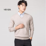 Sweater Men - Cashmere cotton sweater men 2020 autumn winter jersey Jumper Robe hombre pull pullover men o-neck Knitted sweaters