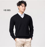 Sweater Men - Cashmere cotton sweater men 2020 autumn winter jersey Jumper Robe hombre pull pullover men o-neck Knitted sweaters