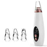 Skin Care - USB Rechargeable Blackhead Remover Face Pore Vacuum Skin Care Acne Pore Cleaner Pimple Removal Vacuum Suction Tools