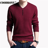 Sweater Men - Casual V-Neck Pullover Men Autumn Slim Fit Long Sleeve Shirt Men's Sweaters Knitted Cashmere Wool Pull Home