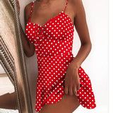 Women Dresses - Summer Tie Front V Neck Elegant Sexy Floral Print Mini Dress Women Off Shoulder Ruffle Party Dress Femme Backless A-Line Dresses