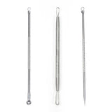 Skin Care - Stainless Steel Extractor Blackhead Remover Needles Dots Cleaner Acne Blemish Remover Needles Set Black Spots Pore Cleanser Tool