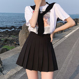 Women Skirt - XS-3XL 2020 Women Fashion Summer high waist pleated skirt Wind Cosplay plaid skirt kawaii Female Skirts