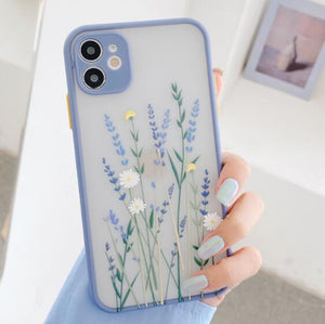 Back Cover - Luxury Flower Case For iPhone 11 Pro Max X XR XS Max 7 8 Plus 3D Relief Floral Transparent Soft TPU Back Cover