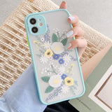 Back Cover - Luxury Flower Case For iPhone 11 Pro Max X XR XS Max 7 8 Plus 3D Relief Floral Transparent Soft TPU Back Cover