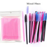 Makeup Set - Eyelash Extension Disposable Eyebrow brush Mascara Wand Applicator Spoolers Eye Lashes Cosmetic Brushes Set makeup tools