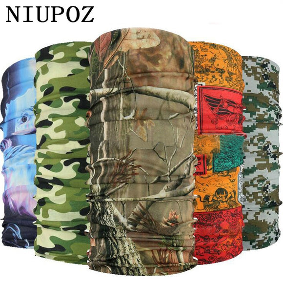 Scarves - 2020 New Multi Functional Headband Ring Neck Scarf Camouflage Leaves Seamless Tubular Magic Face Scarf